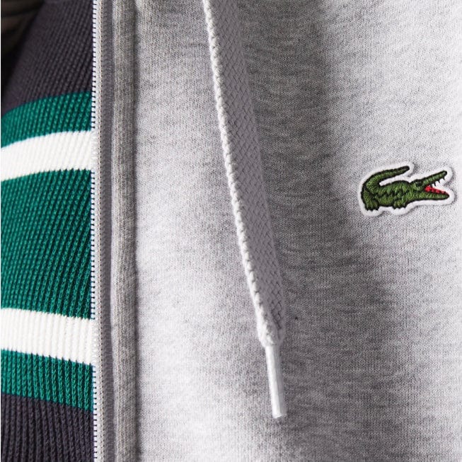 Lacoste Full Zip Hoodie (Grey) SH1551