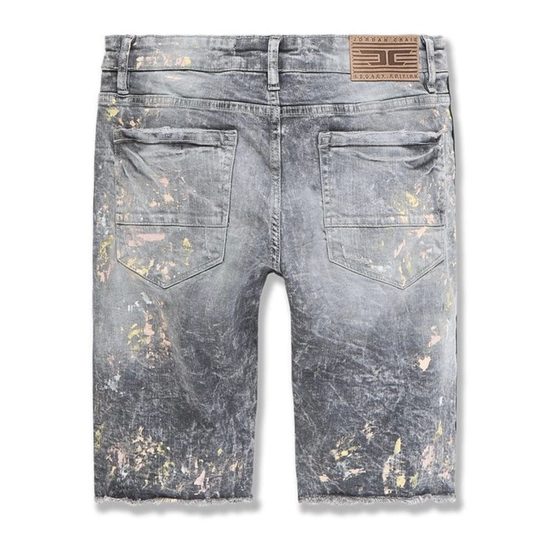 Jordan Craig Vegas Striped Denim Shorts (Fog) - J3167S