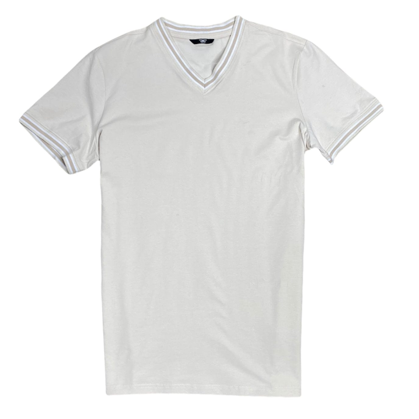 Jordan Craig Premium V Neck T Shirt (Sand) - 8989V