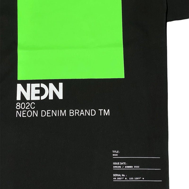 Neon Denim 802C T Shirt (Black) STT-031