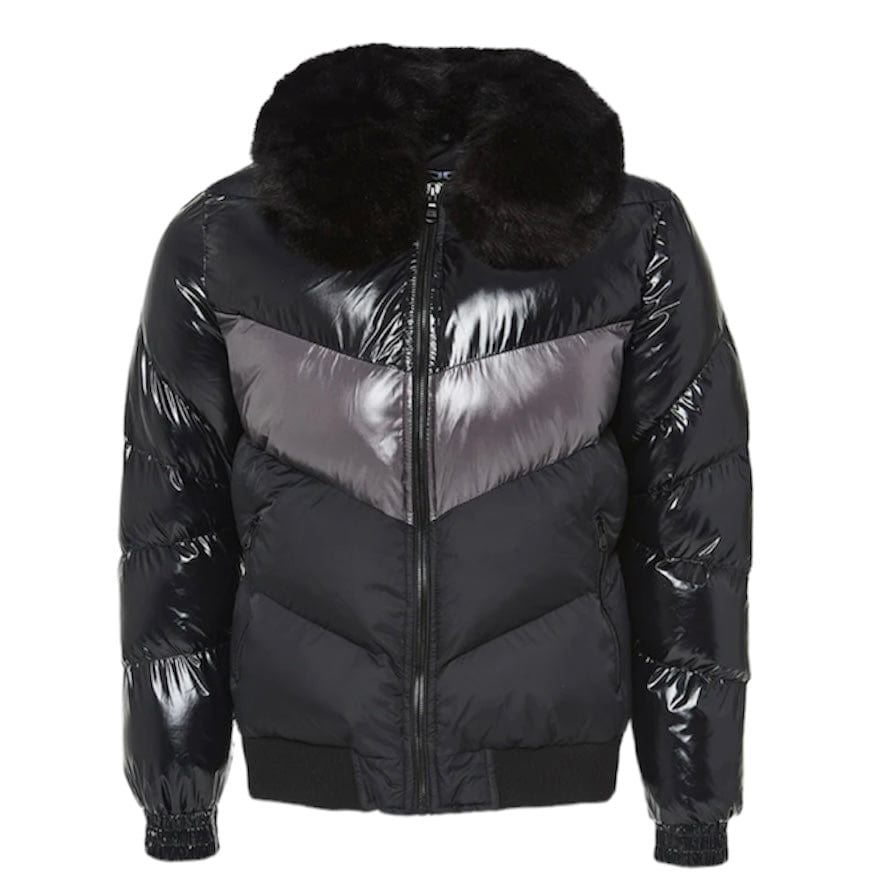 Kids Jordan Craig Sugar Hill Puffer Jacket (Triple Black) 91587K
