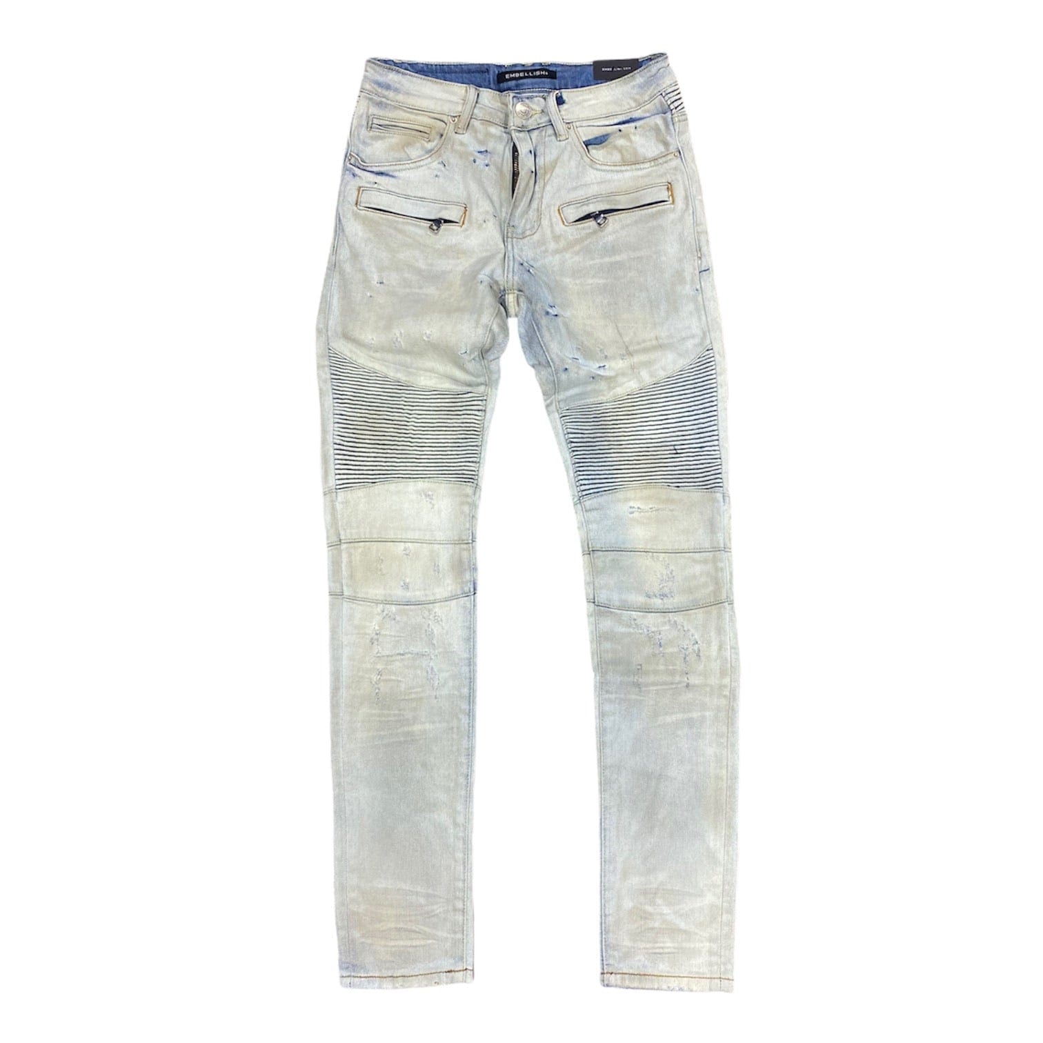 Embellish Harvick Biker Jeans (Light Indigo) EMBFALL120-104