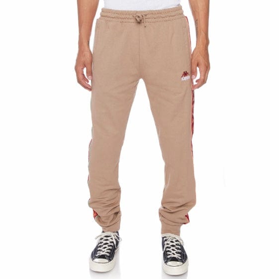 Kappa 222 Banda Jupiterterry Sweatpants (Brown/Green Sage) 381I4EW