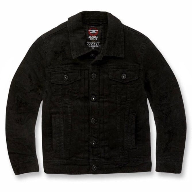Jordan Craig Kids Tribeca Twill Trucker Jacket (Black) 91521K