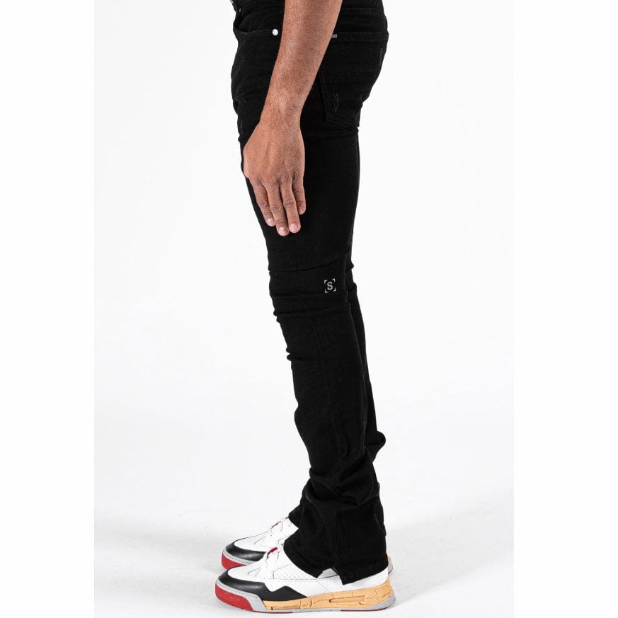 Serenede Noir 7 Stacked Jeans (Black) N7-BLK