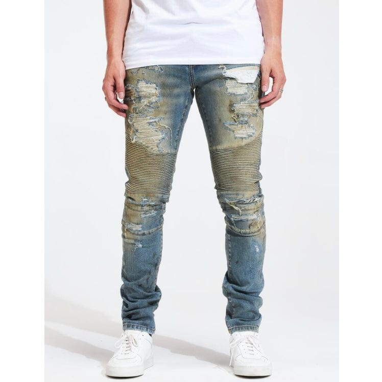 Embellish Fash Biker Denim (Sand Wash) EMBHOL21-2-7