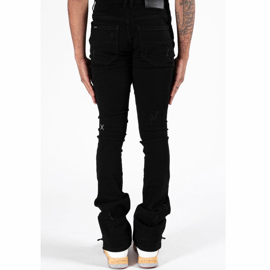 Serenede Noir 7 Stacked Jeans (Black) N7-BLK