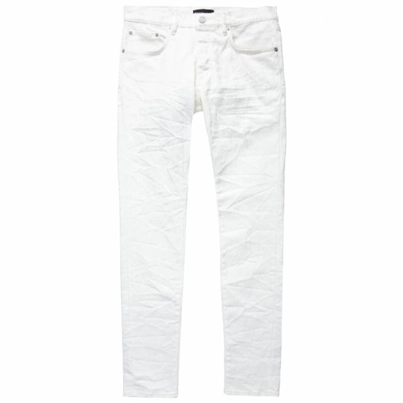 Purple Jeans Film Monogram Jacquard Denim - White 28 / White