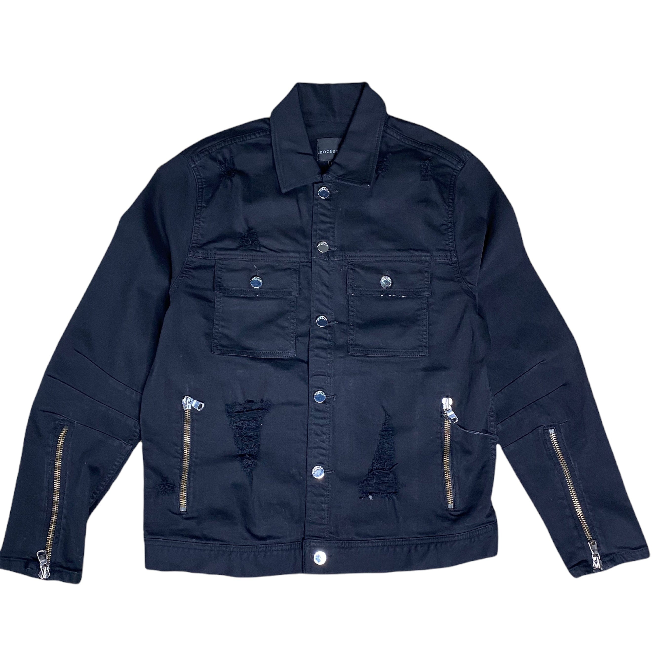 Rockstar Jean Jacket (Rally Black) - RSM338BLL