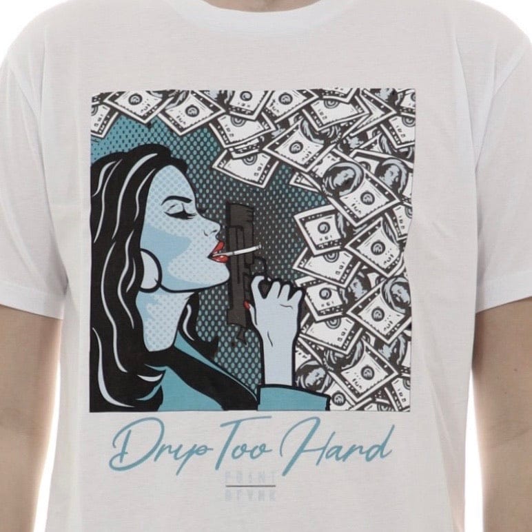 Point Blank Drip Too Hard T Shirt (White)