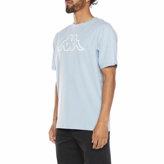 Kappa Logo Fleece Cromok T Shirt (Light Blue)