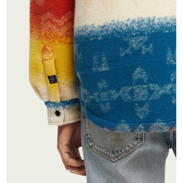 Scotch & Soda Jacquard Heavyweight Overshirt (Combo A) M