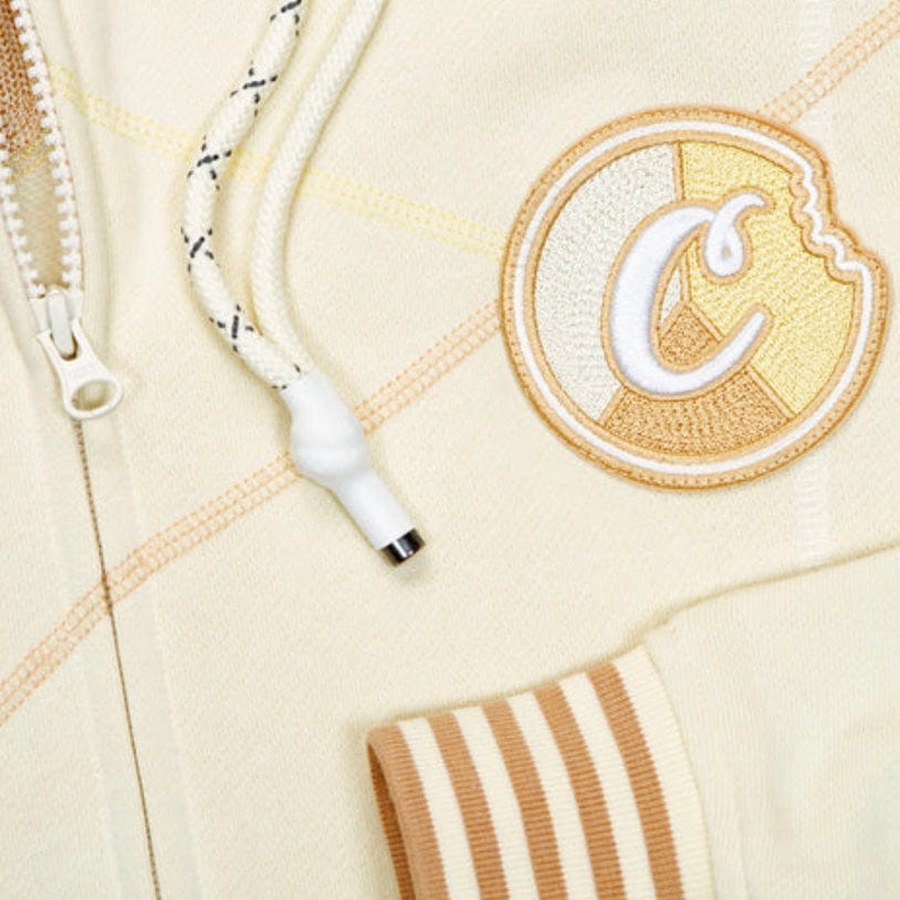 Cookies Show & Prove Fleece Zip Hoodie (Cream) 1556H5658