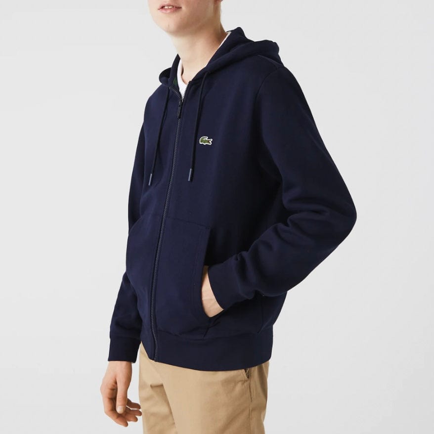 Lacoste Kangaroo Pocket Color-Blocked Hoodie (Navy) SH9626-51