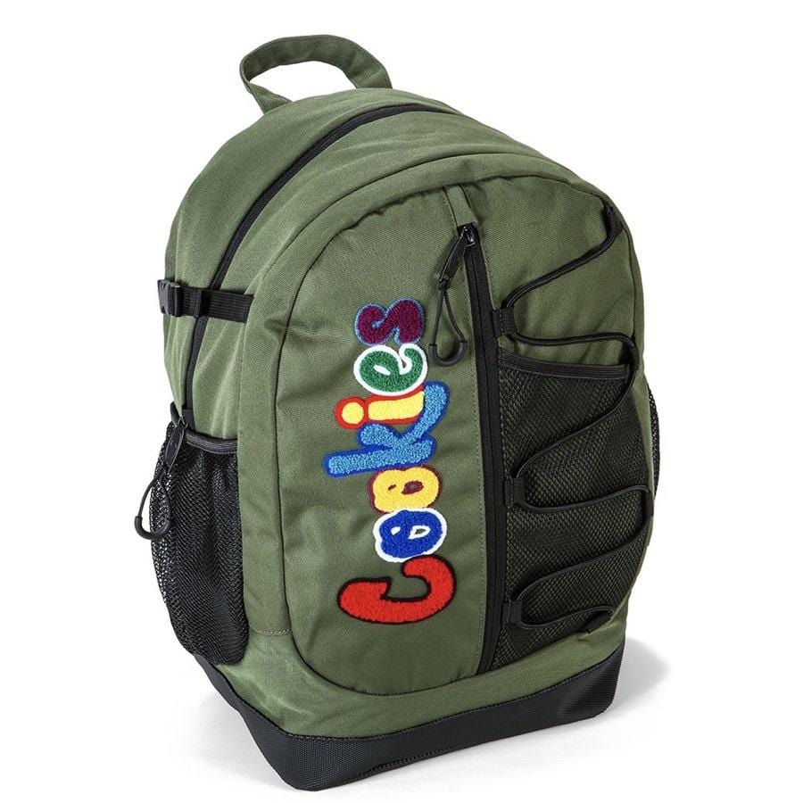 Cookies Smell Proof Bungee Nylon Back Pack (Olive)