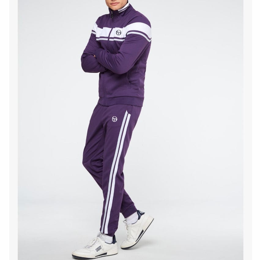 Sergio Tacchini Damarindo Tracksuit (Blackberry Cordial/White/Qiet Gray)