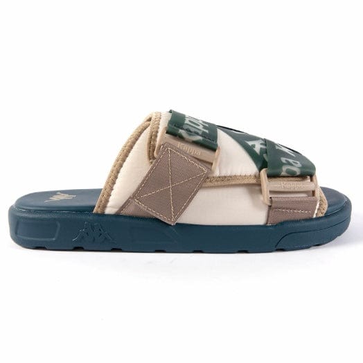Kappa Authentic Mitel 1 Sandals (White Off/Deep Blue/Green Pine) 3118C8W