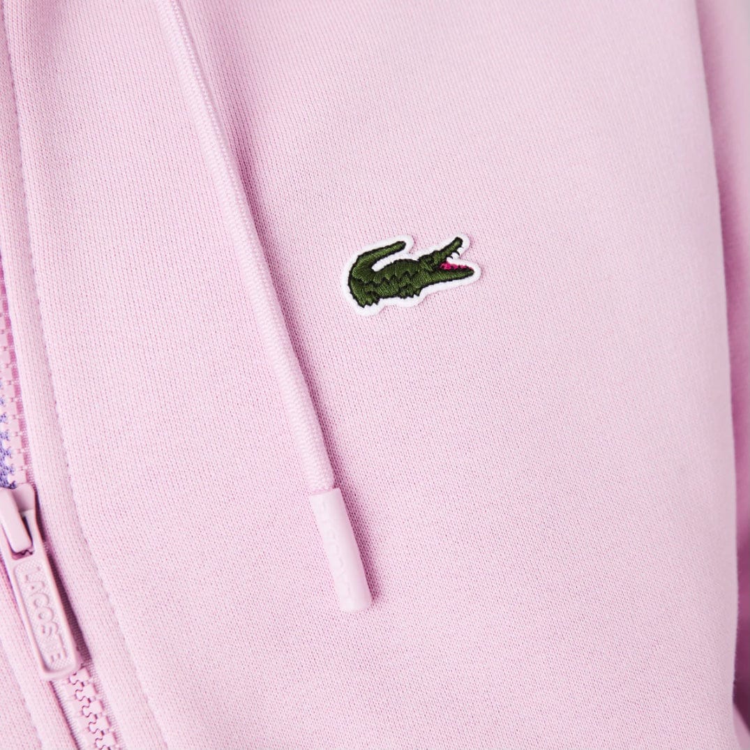 Lacoste Kangaroo Pocket Color-Blocked Hoodie (Pink) SH9626-51