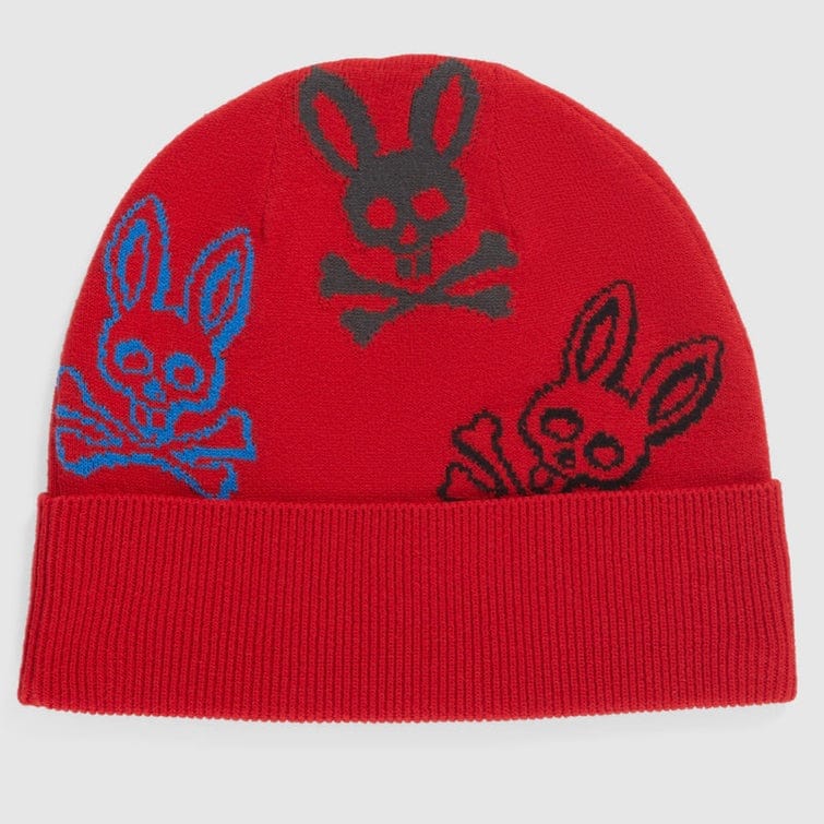 Psycho Bunny Lacomb Beanie (Red) B6A174W1HT