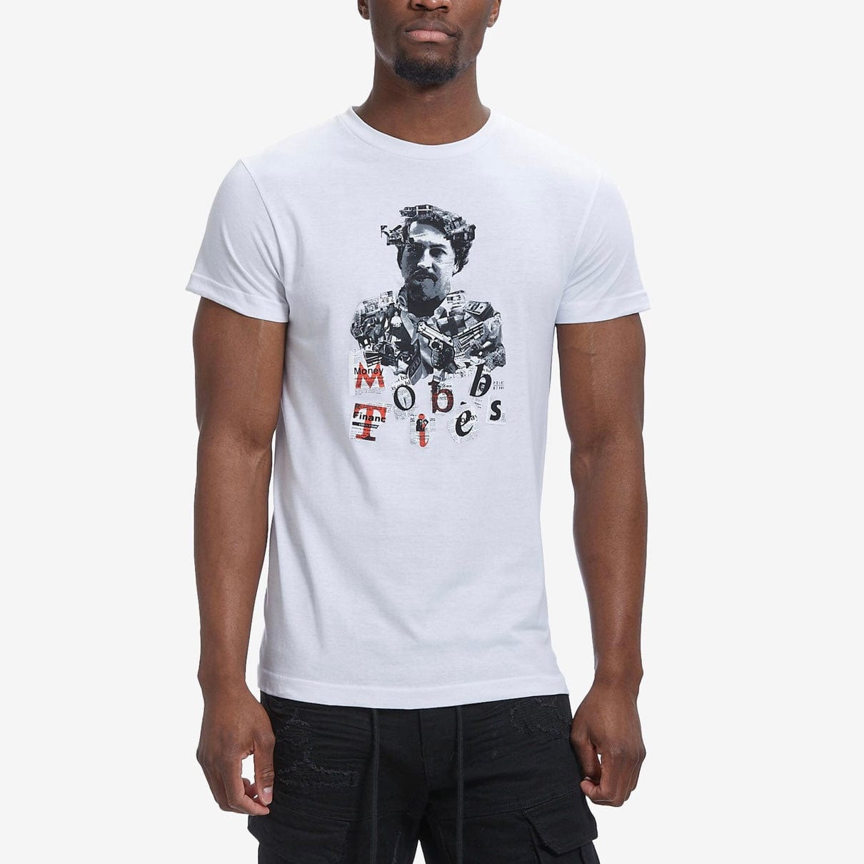 Point Blank Mob Ties T Shirt (White) 100987-3067