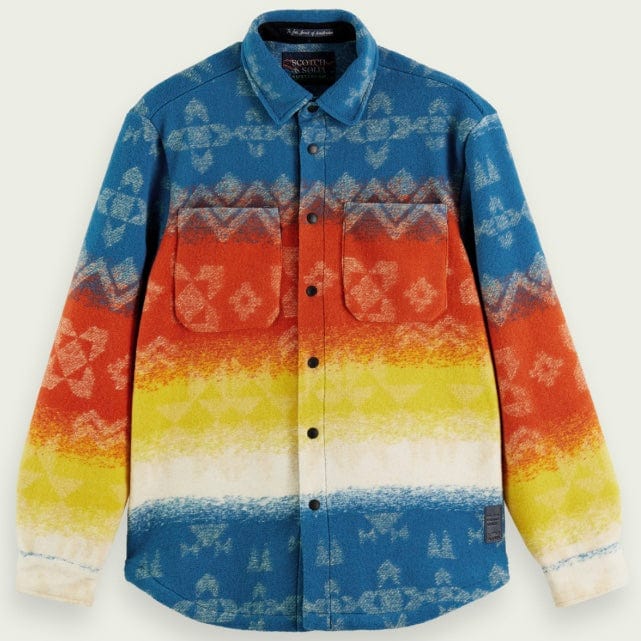 Scotch & Soda Jacquard Heavyweight Overshirt (Combo A) M