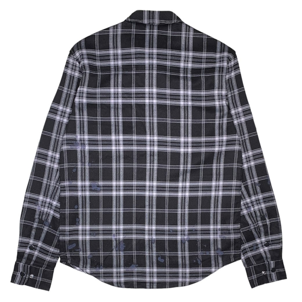 Cookies Upper Echelon Brushed Twill Plaid Woven Shirt (Black) 1562W6445