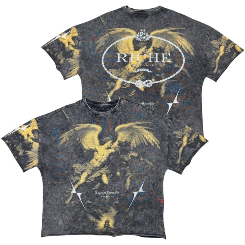 Vie Riche Saint Michael Tee (Black) VR1408-BLK