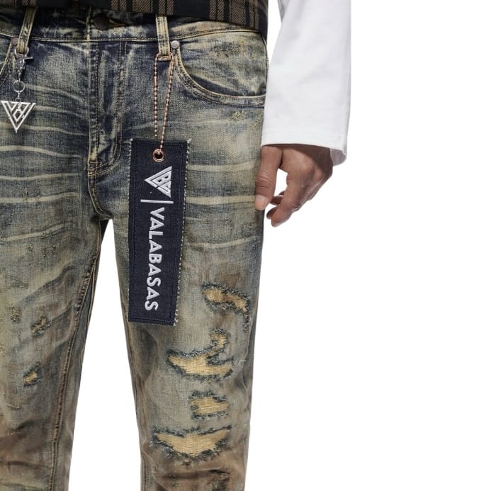 Valabasas Static Stacked Denim Jean (Vintage Wash) VLBS-VJ3-1083