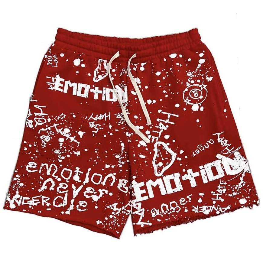 Mixed Emotion Graffiti Short (Red)