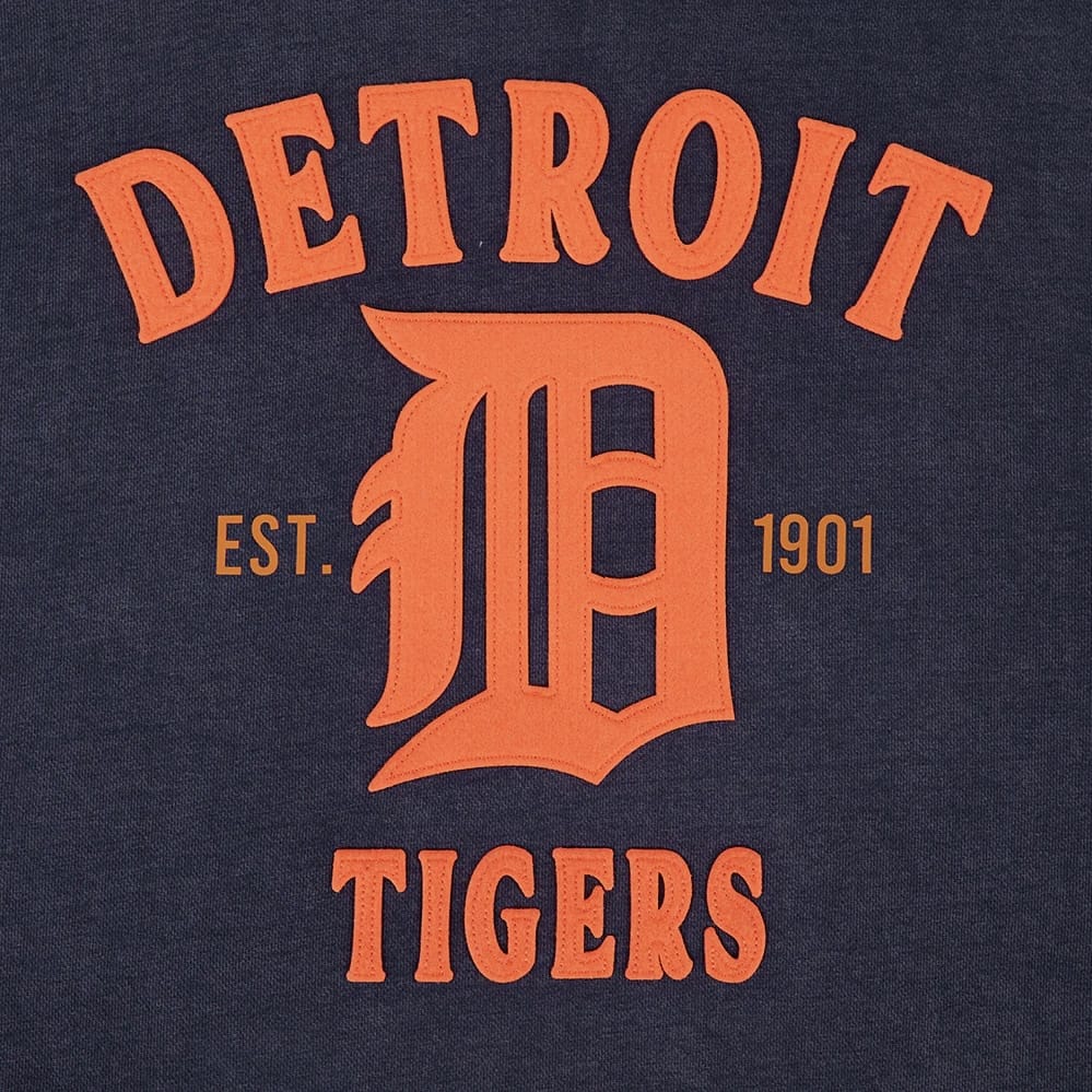 Pro Standard Detroit Tigers First Team Fleece Hoodie (Washed Midnight Navy)