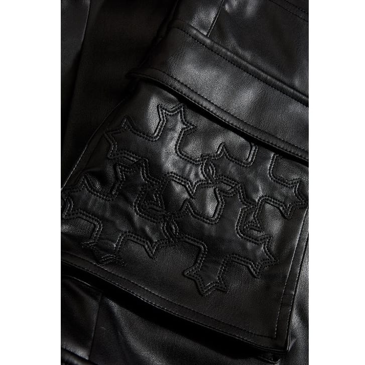 See You In Paradise Skinny Stacked Eden Cargo Pants (Black) JRFP2346