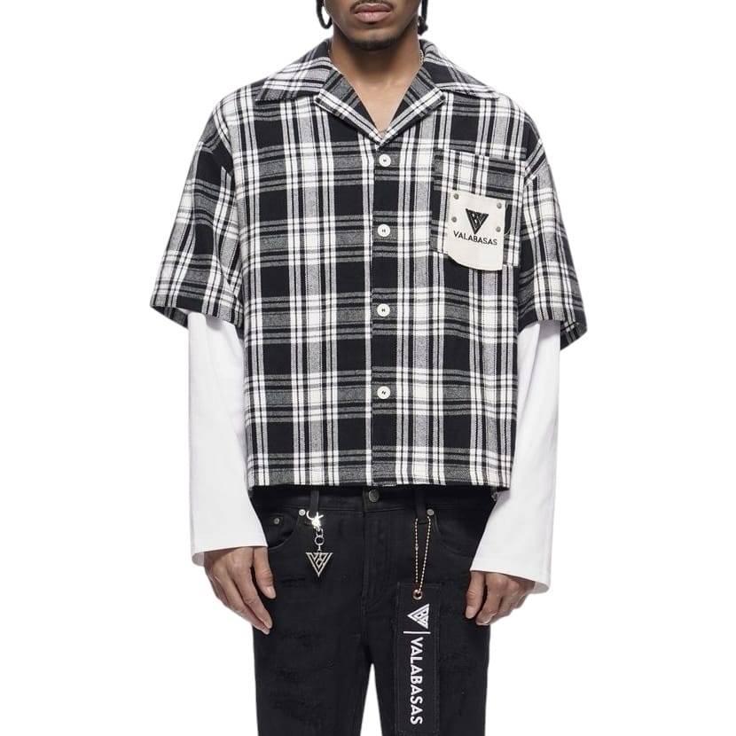 Valabasas Rip Double Layered Flannel (Black) VLBS-VBD2-1021