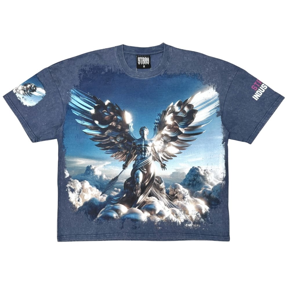 Stray Metallic Angel Tee (Navy) ST1717-NVY