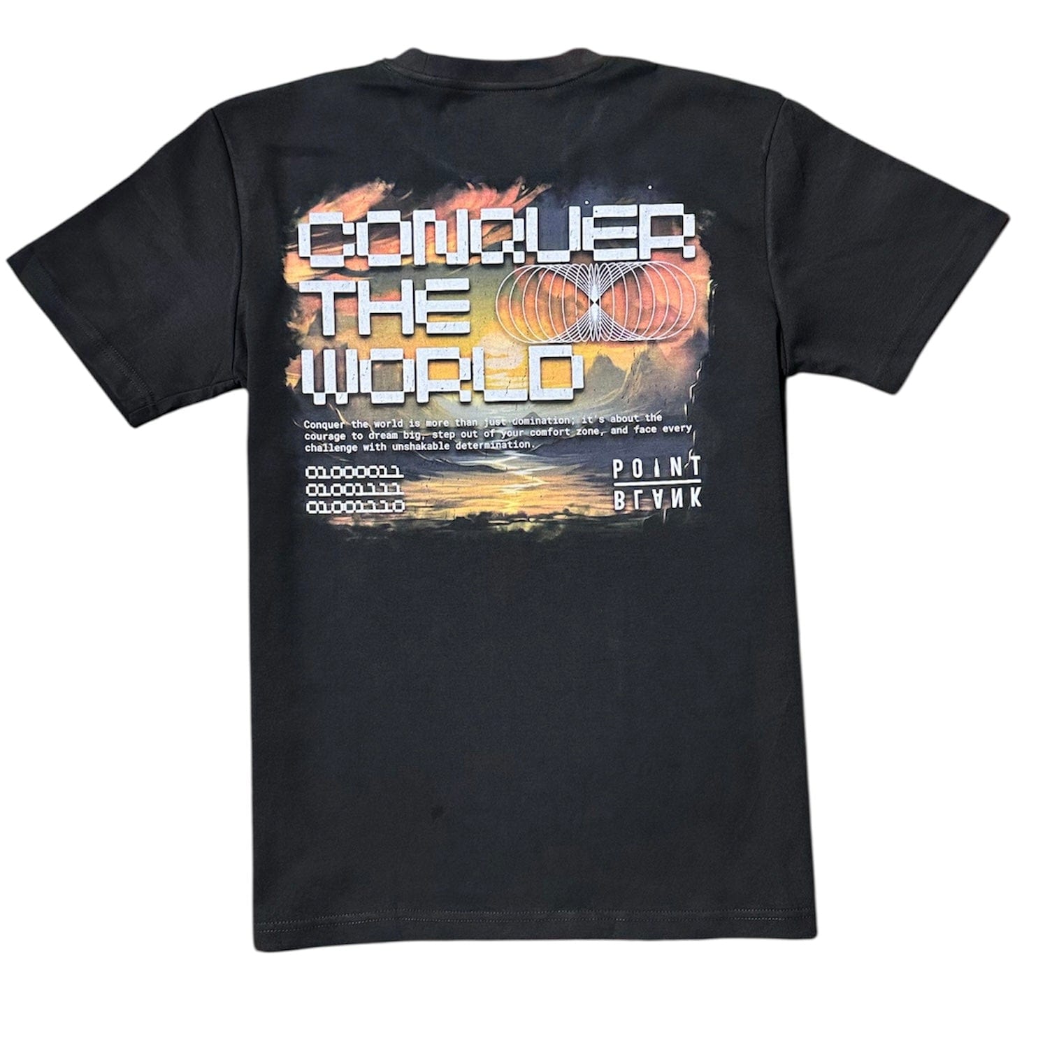 Point Blank Keep On Hustlin Conquer The World Tee (Black) OBMY25TS_17