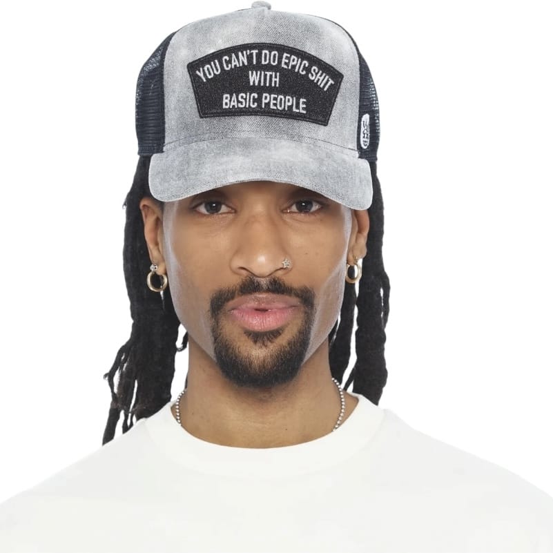 Cult Of Individuality Can't Do Epic Shit Trucker Hat (Grey) 626BC-CH47A