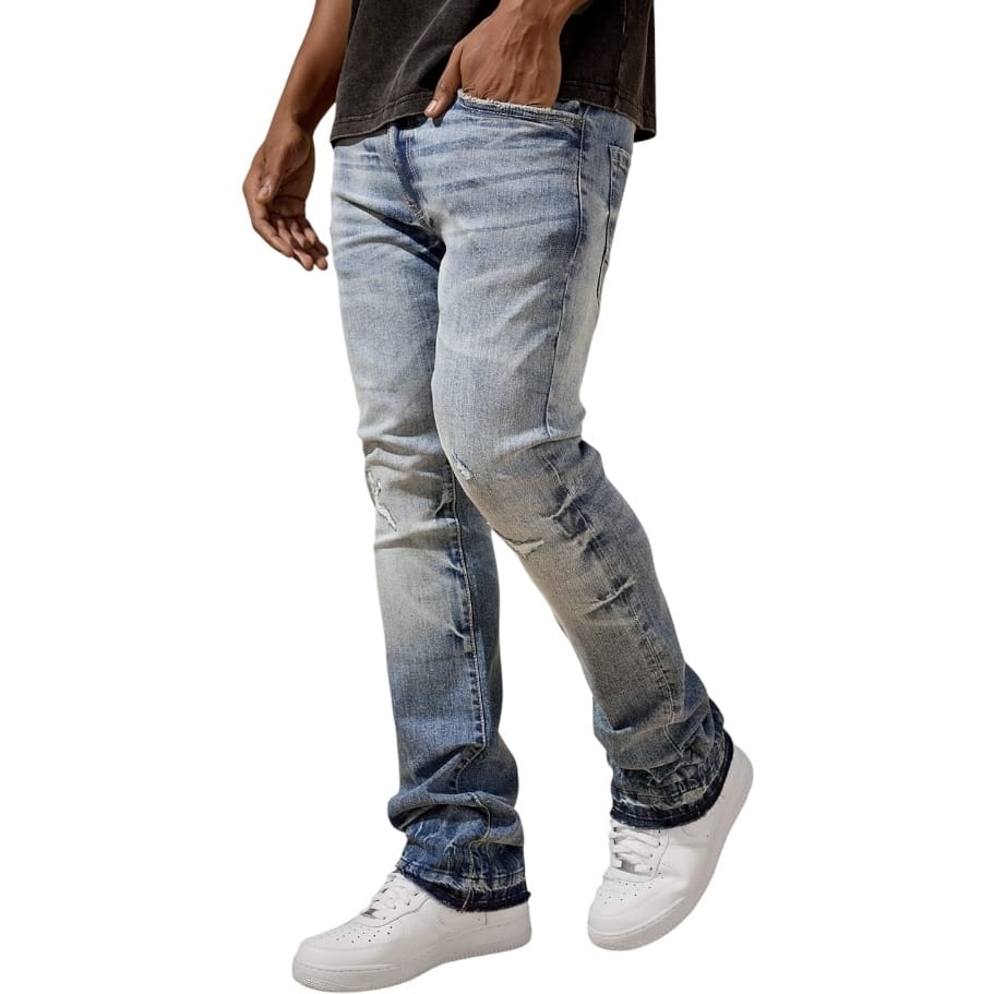 Jordan Craig Martin Skinny Stacked Cayuga Denim (River Blue) JTF2402