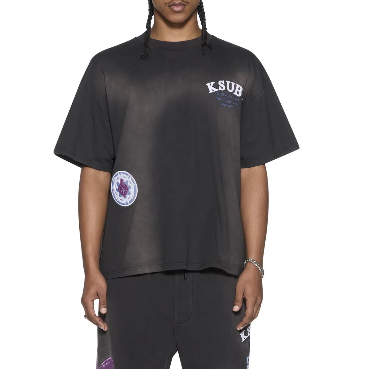 Ksubi Genesis Ekcess SS Tee (Charcoal Fade) MPF26TE016