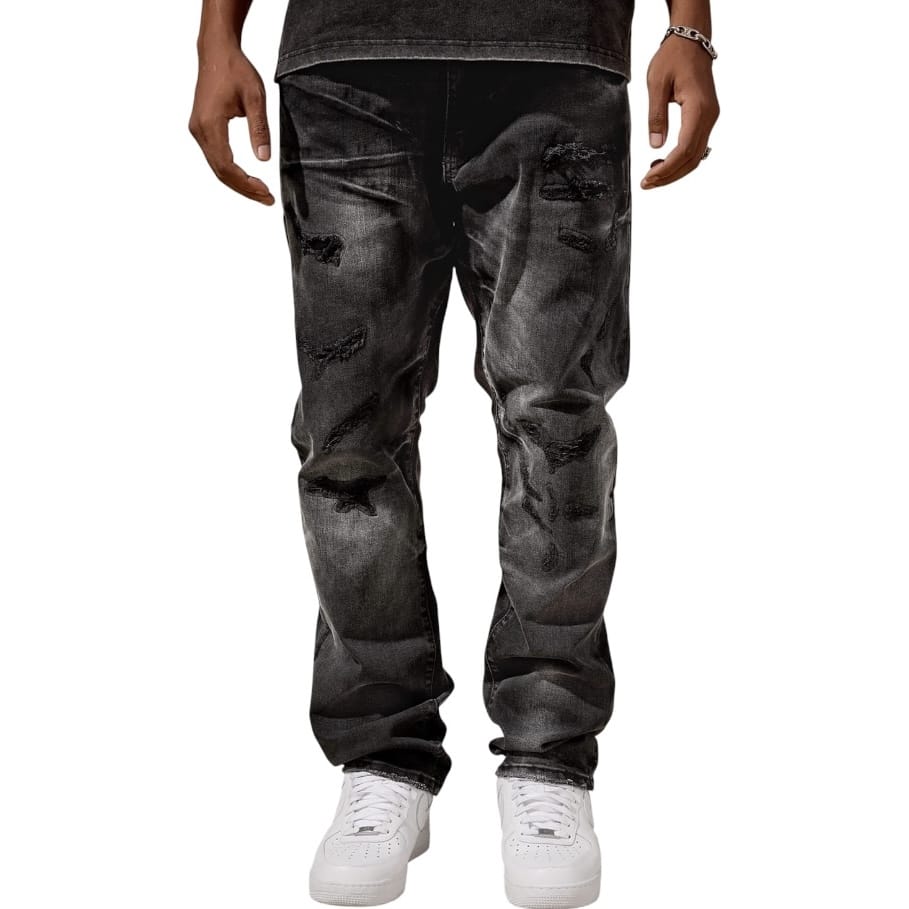 Jordan Craig Collins Straight Fit Geostorm Denim (Industrial Black) JC2400
