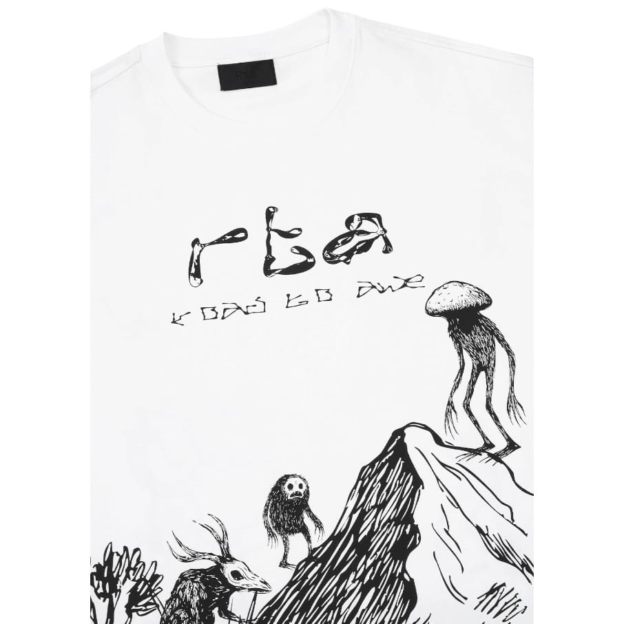 Rta Colin Creature Scenery Oversized SS Tee (White) MCHPK911-T1322WTCSC