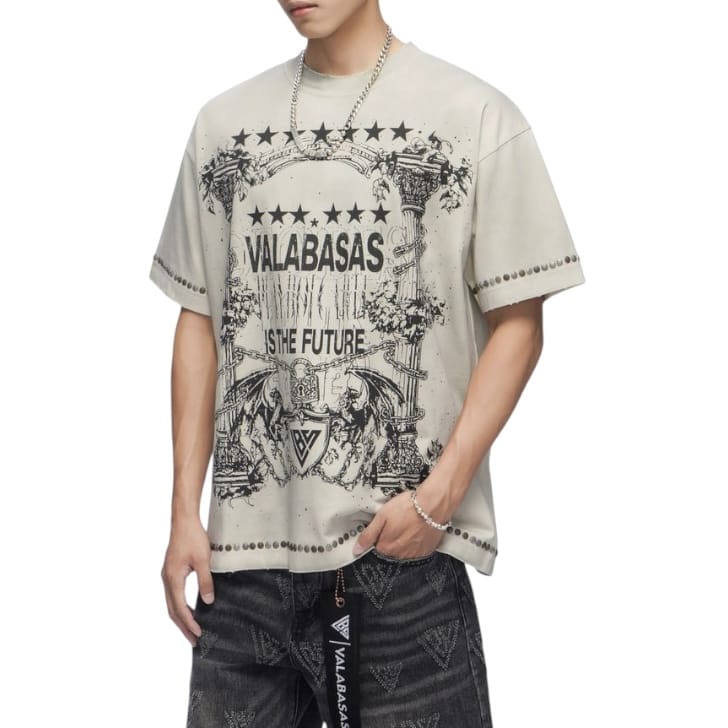 Valabasas Parchment Tee (Vintage Cream Wash) VLBS-VT1-1124