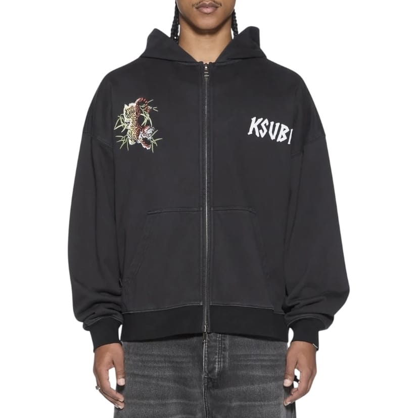 Ksubi Stay Up Ekcess Zip Hoodie (Black) MPF26FL007