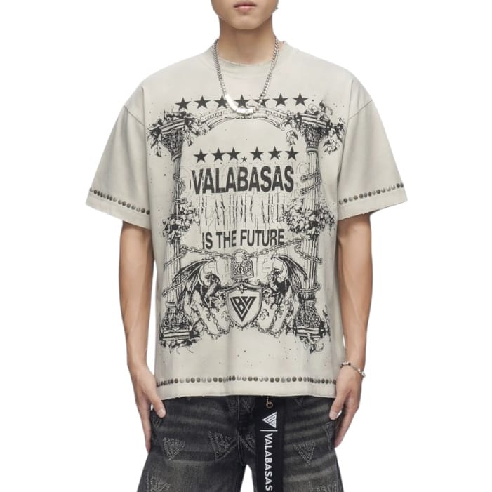 Valabasas Parchment Tee (Vintage Cream Wash) VLBS-VT1-1124