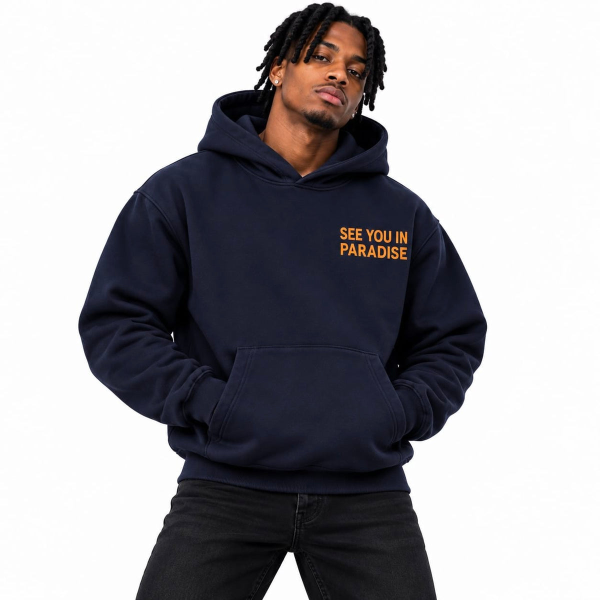 See You In Paradise Wingspan Hoodie (Bear/Orange) 8816H