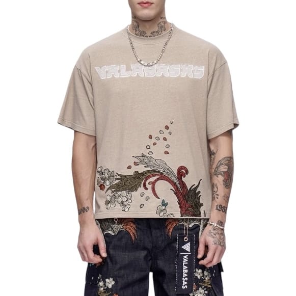 Valabasas Graviku Tee (Khaki) VLBS-VT1-1093