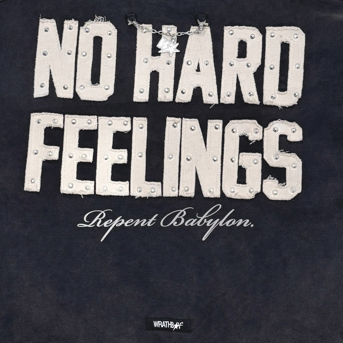 Wrathboy No Hard Feelings Hoodie (Vintage Black) WB05-151-VBK