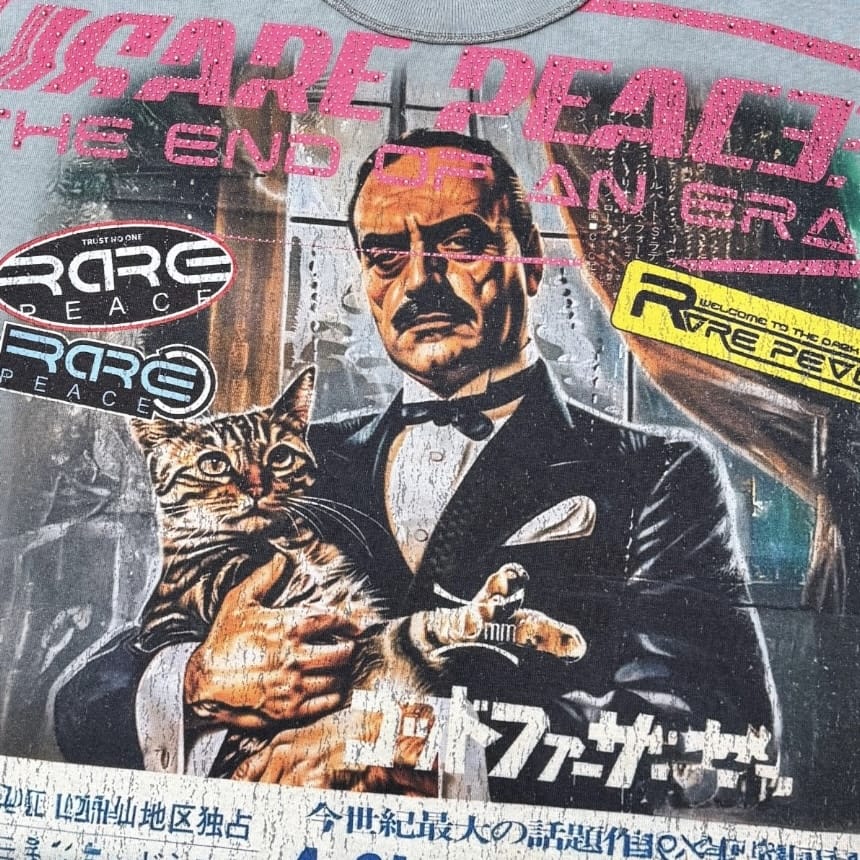 Rare Peace Godfather Tee (Grey) RT6005