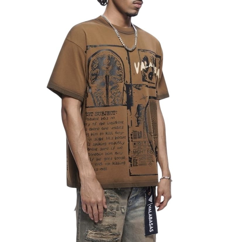 Valabasas Cyber Tee (Brown) VLBS-VT1-1086