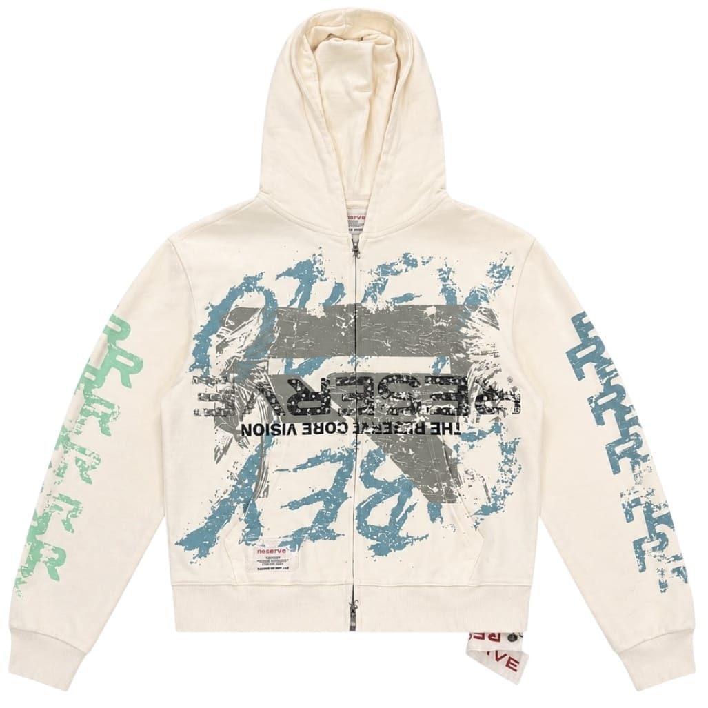GFTD La Truth Zip Up Hoodie (Cream)