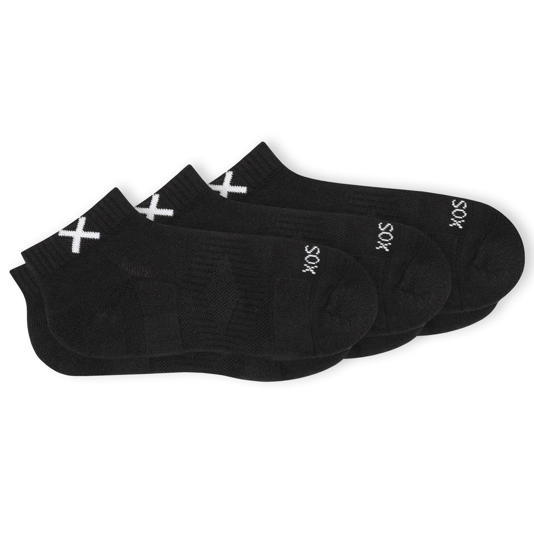Odd Sox Basix Everyday Ankle Socks (Black) 3-Pack