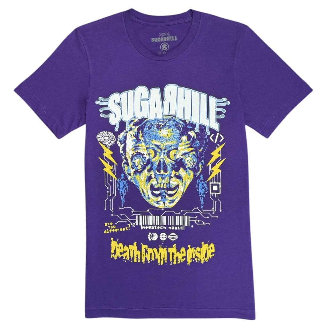 Sugar Hill Negative Manic T-Shirt (Purple) SH22-QS2